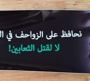 4 מדבקות "שומרים על זוחלי הארץ" בשפה הערבית